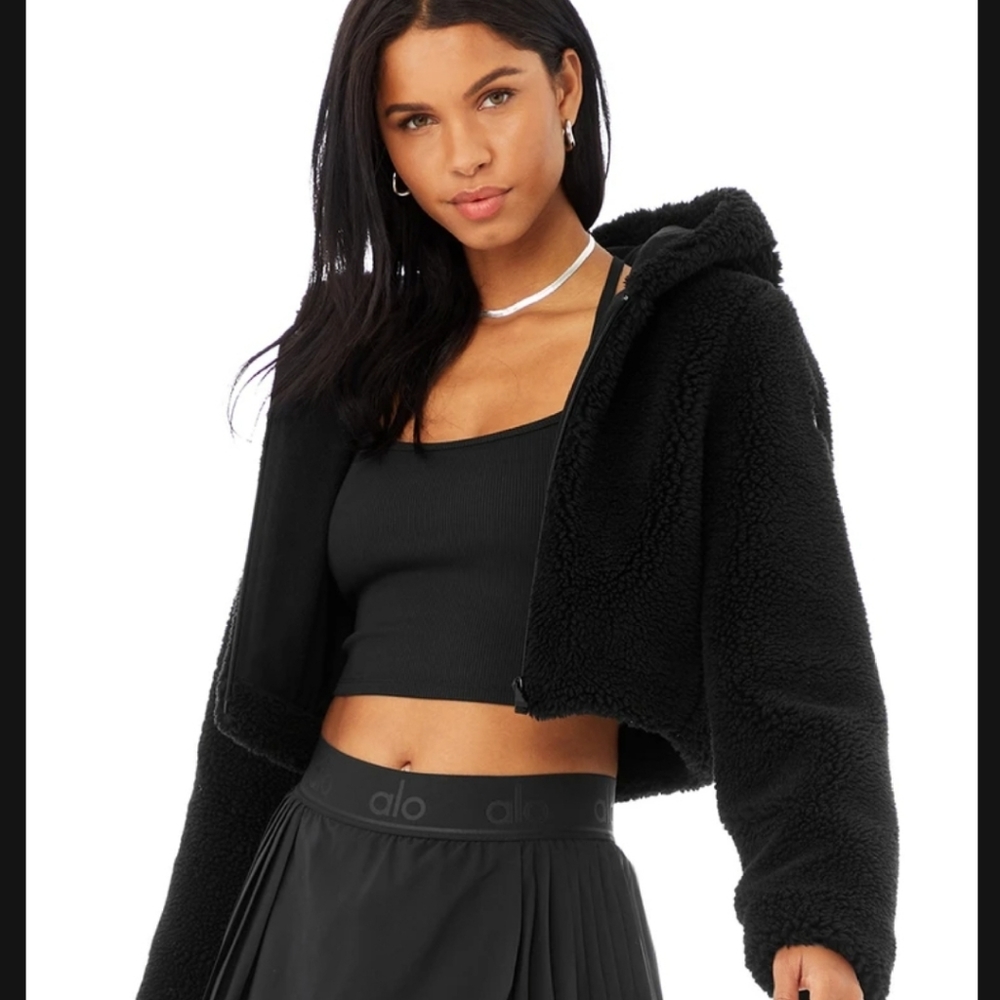 LA Sherpa Jacket Alo Yoga Black